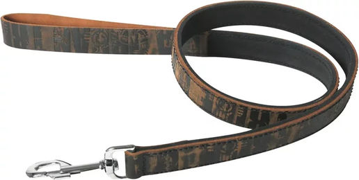 Produktbild von Martin Sellier Urban Tribe Doppelleine für Hunde aus Leder in Braun 25/50 cm