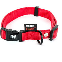 Produktbild von Martin Sellier Verstellbares Hundehalsband aus Nylon in Rot für Riesenrassen 25-65 cm