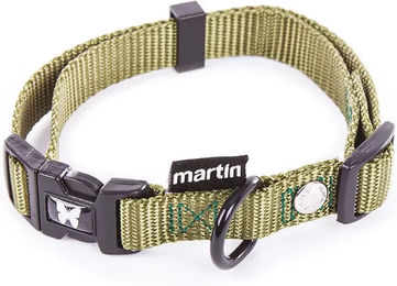 Produktbild von Martin Sellier Verstellbares Klassisches Hundehalsband aus Nylon in Grün Größe M