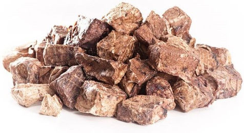 Produktbild von mascota vital Hundelohn Lamm-Lungenwürfel Trockenfleisch hypoallergen monoprotein 200g