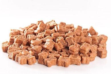 Produktbild von mascota vital Miniknochen Lachs getreidefrei Belohnungssnack 200g