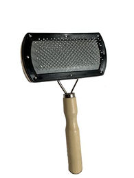 Mascow Doppelseitige Haustierbürste aus Holz für Hunde und Katzen 17cm Beige – Bild 1 von 5