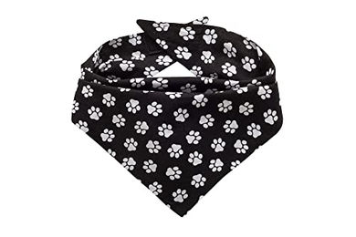 MATE FOR DOGS Hunde Bandana Halstuch aus Baumwolle Schwarz XS – Bild 1 von 7