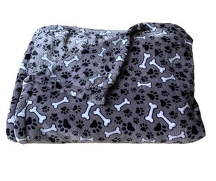MATE FOR DOGS Hundedecke Struppi aus Fleece für Hunde und Katzen Grau S 50x70cm - 1 Stk. – Bild 1 von 8