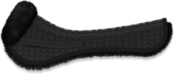 Produktbild von Matt Correction System Sattelkissen mit Lammfell vorne in Schwarz