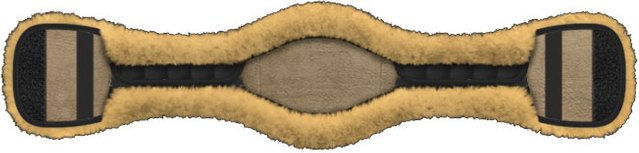 Produktbild von Mattes anatomisches Lammfell für Kurzgurt in Schwarz oder Natur