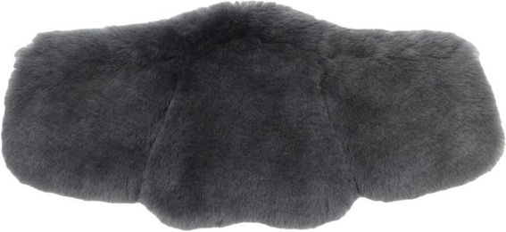 Mattes Equi-Soft Sattelgurtpolster aus Lammfell in Grau 40 - 45 cm – Bild 1 von 2