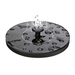 MAUK Solar Springbrunnen für außen mit 6 Fontänenaufsätzen und Abstandshaltern in Schwarz – Bild 1 von 4