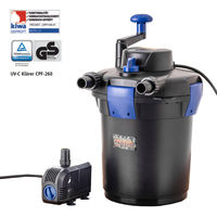 Produktbild von MAUK Teichdruckfilter Set ECO mit 9W UVC Klärer, Spin Clean Reinigung und Pumpe für Teiche bis 4000 Liter