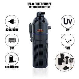 Mauk UVC Strömungspumpe 6W mit 9W UV-C Licht für Aquarium und Teich – Bild 1 von 11