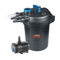 Produktbild von Mauk XL UVC Teichdruckfilter Komplettset mit 13 W UVC Klärer inkl. Pumpe und Bachlauf Funktion für bis zu 16000 Liter