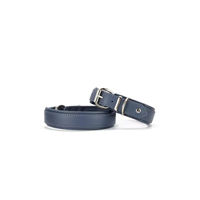 Produktbild von Maul Ledermanufaktur Leder-Halsband Klassik Soft Jeans Blau Größe 45