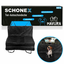 MAVURA Autoschondecke für Hunde in Schwarz 144x144 cm – Bild 1 von 6