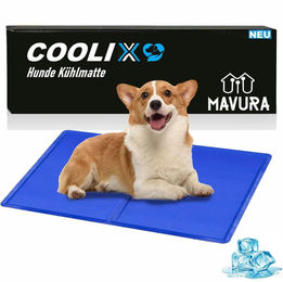 MAVURA COOLIX Hundematte aus Polyester in Blau – Bild 1 von 7