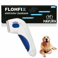 Produktbild von MAVURA Elektrischer Flohkamm und Läusekamm aus Kunststoff für Hunde und Katzen in Weiß