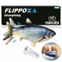 Produktbild von MAVURA FLIPPOX Interaktives Katzenspielzeug Elektrischer Plüsch Fisch