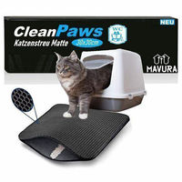 Produktbild von MAVURA Katzenklo Matte Katzenmatte als Katzenstreu Sammler Unterlage in Schwarz