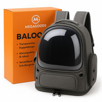 Produktbild von MAVURA Transparenter Katzenrucksack aus Polyester in Grau für Haustiere und Reisen