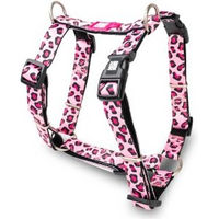 Produktbild von Max & Molly Hundegeschirr H-Form aus Neopren Leopard Pink Größe S