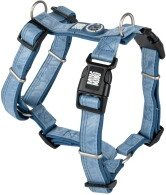 Max & Molly Hundegeschirr Matrix 2.0 Ocean H-Form Blau Größe M mit Neopren-Polsterung und reflektierenden Nähten – Bild 1 von 5