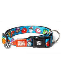 Produktbild von Max & Molly Hundehalsband Little Monsters mit Smart ID aus gepolstertem Neopren für mittelgroße Hunde Größe M