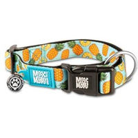 Produktbild von Max & Molly Hundehalsband Sweet Pineapple mit Sicherheits-QR-Code Größe L Blaugrün