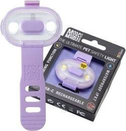 Max & Molly Matrix 2.0 Ultra LED Hundelicht Lavendel Wasserfest USB Wiederaufladbar – Bild 1 von 10