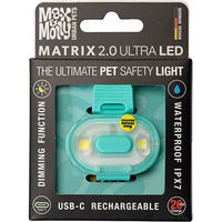 Produktbild von Max & Molly Matrix 2.0 Ultra LED Hundelicht Schwarz Wasserfest USB Wiederaufladbar für Geschirr Leine und Halsband