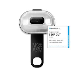 Max & Molly Matrix Ultra LED Hundelicht Schwarz Wasserfest USB Wiederaufladbar für Geschirr Leine und Halsband – Bild 1 von 7