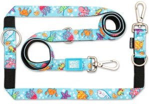 Max & Molly Multifunktions Hundeleine Blue Ocean L gepolstert mit Neopren und 2 Karabinern – Bild 1 von 9