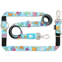 Produktbild von Max & Molly Multifunktions Hundeleine Blue Ocean S mit 2 Karabinern gepolstert aus Neopren blau