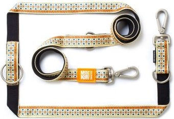 Max & Molly Multifunktions Hundeleine Ethnic S mit Neopren Polsterung und 2 Karabinern Bunt – Bild 1 von 8