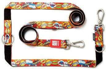 Max & Molly Multifunktions Hundeleine Heroes M mit Neopren Gepolstert und 2 Karabinern Bunt – Bild 1 von 9