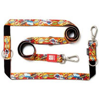 Produktbild von Max & Molly Multifunktions Hundeleine Heroes S mit 2 Karabinern und Neopren-Polsterung, 2m, Bunt