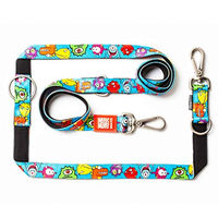 Produktbild von Max & Molly Multifunktions Hundeleine Little Monsters S aus Neopren bunt und wasserabweisend