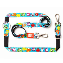Max & Molly Multifunktions Hundeleine Little Monsters XS Bunt aus Neopren wasserabweisend – Bild 1 von 9