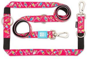 Max & Molly Multifunktions Hundeleine Magical L mit 2 Karabinern und Neopren-Polsterung Bunt 2m – Bild 1 von 10