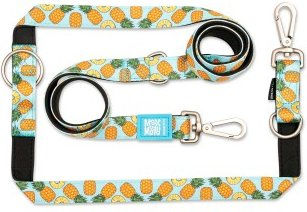 Max & Molly Multifunktions Hundeleine Sweet Pineapple M mit 2 Karabinern und Neopren Polsterung 2m – Bild 1 von 5
