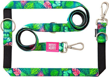 Max & Molly Multifunktions Hundeleine Tropical XS aus Neopren wasserabweisend – Bild 1 von 8
