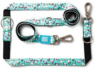 Max & Molly Multifunktions Hundeleine Unicorn L mit Neopren Polsterung und 2 Karabinern in Bunt – Bild 1 von 5