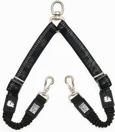 Max & Molly Urban Pets Doppelleine Matrix 2.0 aus Kunstleder Schwarz M-L – Bild 1 von 8