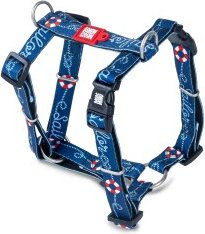 Max & Molly Urban Pets Hundegeschirr H-Geschirr Sailor Blau XS mit Neopren – Bild 1 von 8