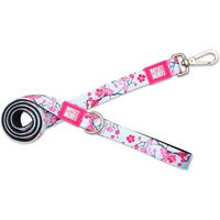 Produktbild von Max & Molly Urban Pets Kurzleine Cherry Bloom XS aus Neopren wasserabweisend Rosa Bunt - 120 cm
