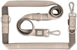 Max & Molly Urban Pets Multifunktions Hundeleine Matrix 2.0 Sand Beige S mit Neopren und 2 Karabinern – Bild 1 von 2