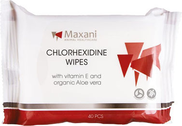 Maxani Reinigungstücher mit Chlorhexidin 40 Stück Weiß – Bild 1 von 1