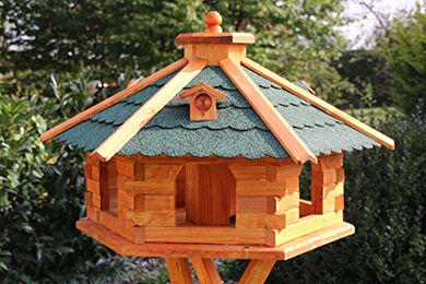 Produktbild von Maxi XXL Vogelhaus aus Holz in Grün 67 x 45 cm