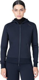 Maximilian Equestrian Arctic Zip-Hoodie Sweatjacke Damen aus Fleece in Marine Blau Grösse L – Bild 1 von 1