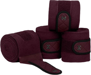 Maximilian Equestrian Bandagen Crew 4er Set Fleecebandagen Burgundy – Bild 1 von 1