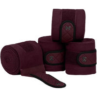 Produktbild von Maximilian Equestrian Bandagen Crew 4er Set Fleecebandagen Burgundy