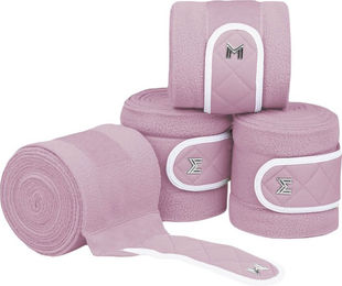 Maximilian Equestrian Bandagen Crew 4er Set Fleecebandagen Mauve 3 m – Bild 1 von 1